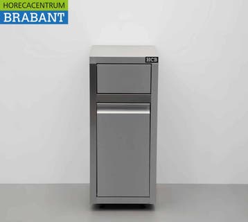 HCB acier inoxydable Poubelle mobile Poubelle Premium-line, Verzenden