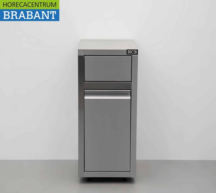 HCB acier inoxydable Poubelle mobile Poubelle Premium-line, Articles professionnels, Horeca | Équipement de cuisine, Envoi
