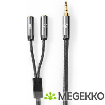 Stereo-Audiokabel | 3,5 mm Male - 2x 3,5 mm Female | Gun, Verzenden, Nieuw