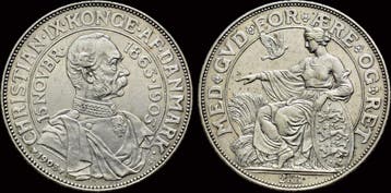 2 kroner Denmark Christian Ix 2 kronor 1903 zilver, Timbres & Monnaies, Monnaies & Billets de banque | Accessoires, Verzenden