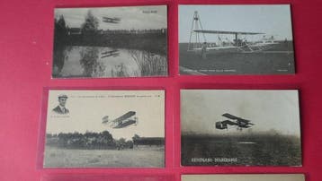 Italië - Luchtvaart - Lot nr. 8 Mooie en interessante, Verzamelen, Gelopen