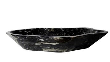 Sanifun Waskom Nicho orthoceras marmer zwart, Nieuw, Overige typen