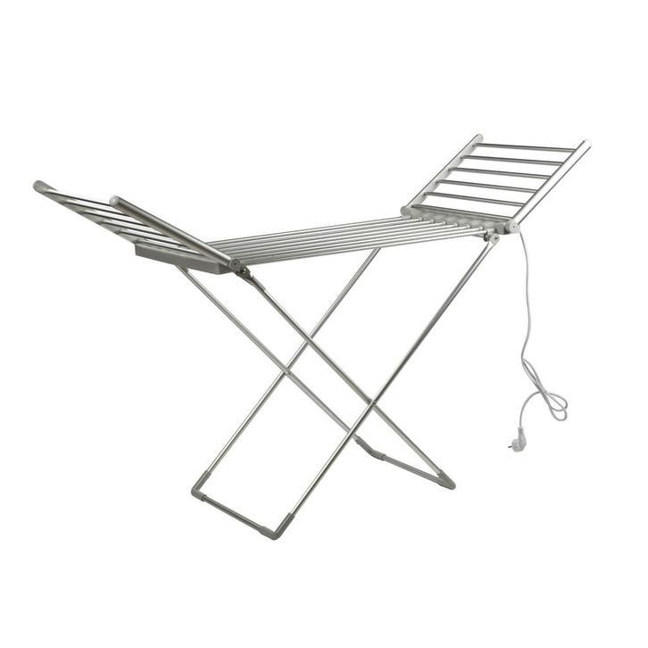 Alora Elektrisch Verwarmd Droogrek - Zilver - 20 Stangen -, Bricolage & Construction, Chauffage & Radiateurs