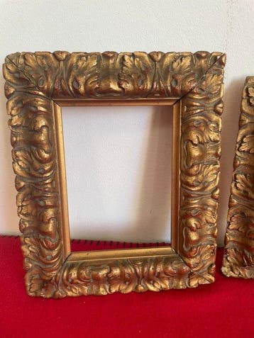 Lijst - Hout, Gouden Veneto op brood, Antiek en Kunst