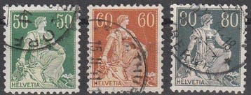 Suisse 1882/1909 - Helvetia avec une épée. Complet avec