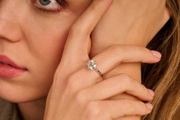 Bague - 14 carats Or blanc - 2.55ct. tw. Diamant (Cultivé en, Bijoux, Sacs & Beauté