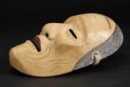 Noh masker - Noh-masker Uba door Motoyasu () – Met brokaat