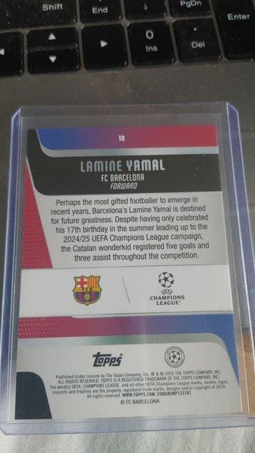 Topps - 1 Card - Adrenalyn XL 163 Numbered parallel, Nieuw
