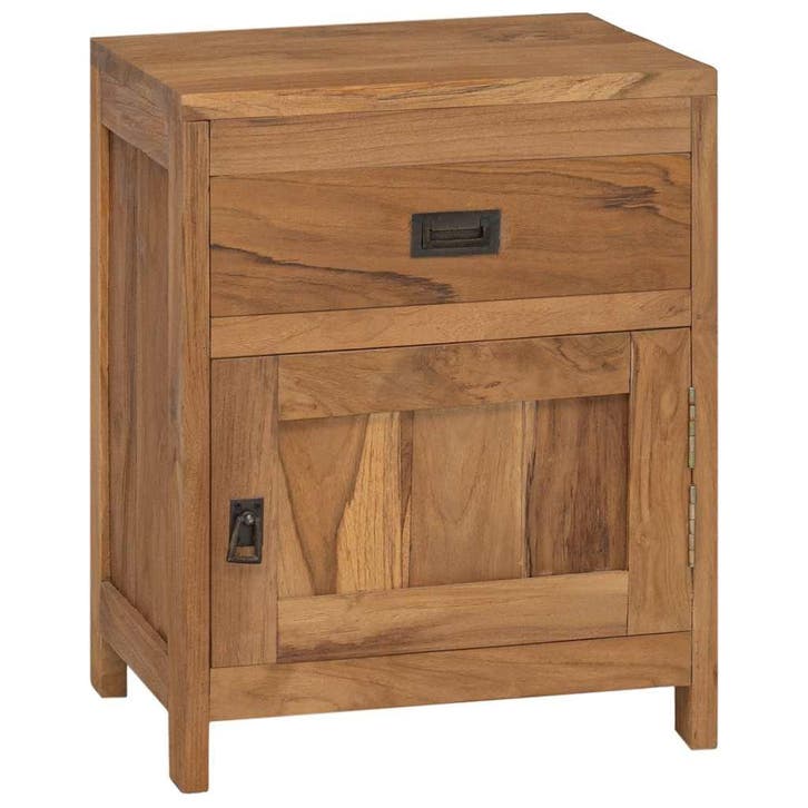 vidaXL Nachtkastje massief teakhout 40x30x50 cm, Maison & Meubles, Chambre à coucher | Tables de chevet, Envoi
