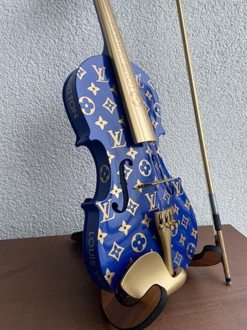 J.Reinhardt - Custom Louis Vuitton Violin - Royal Blue &