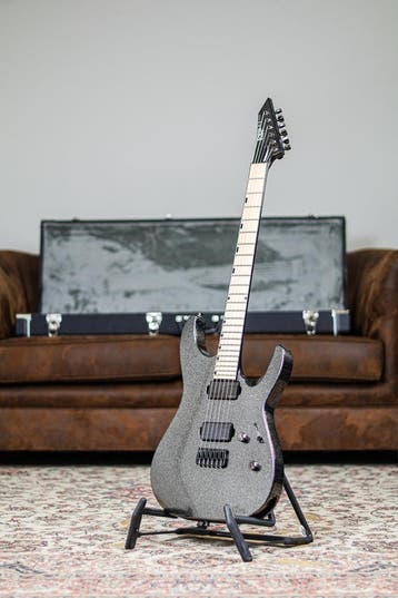 ESP Original M-2 CTM NT Titan | Metal Black Sparkle, Musique & Instruments, Verzenden