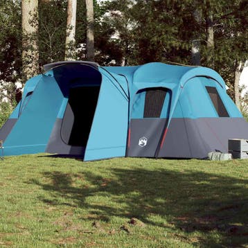 vidaXL Tunneltent 16-persoons waterdicht blauw, Verzenden, Nieuw