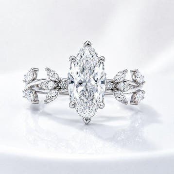 Zonder minimumprijs - Ring - 14 karaat Witgoud - 2.53ct. tw., Nieuw