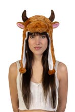 Muts Flappen Donkerbruine Stier Laplander met Oortjes Bruin, Kleding | Dames, Hoeden en Petten, Ophalen of Verzenden, Nieuw