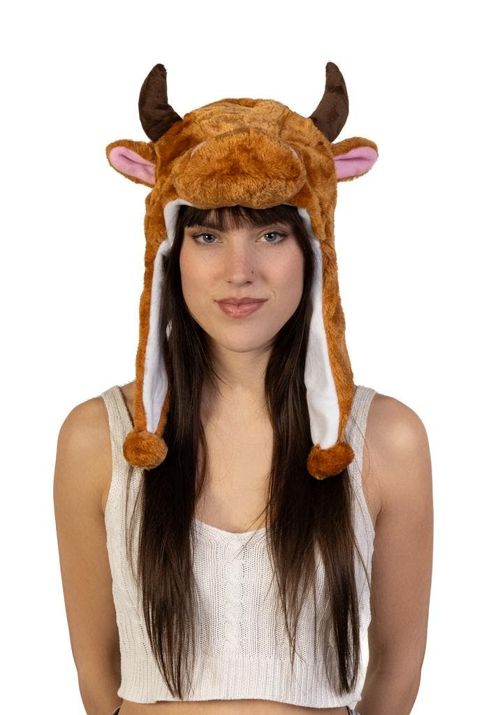 Muts Flappen Donkerbruine Stier Laplander met Oortjes Bruin, Kleding | Dames, Hoeden en Petten, Nieuw, Ophalen of Verzenden