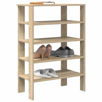 vidaXL Schoenenrek 61x32x87,5 cm bewerkt hout sonoma, Verzenden, Nieuw