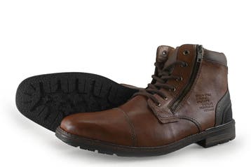 Mustang Veterboots in maat 45 Cognac, Overige kleuren, Verzenden, Boots, Mustang