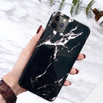 iPhone 11 Pro Max Hoesje Marmer Textuur - Shockproof Glossy, Verzenden, Nieuw