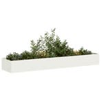 vidaXL Plantenbak 360x80x40 cm staal wit, Verzenden