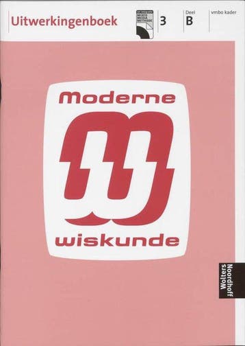 Moderne wiskunde 3b vmbo kader Uitwerkingen - van Breugel, Verzenden