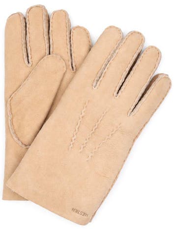 Hestra Handschoen Bernard Cork Suede Cognac maat 8 Heren, Vêtements | Hommes, Verzenden