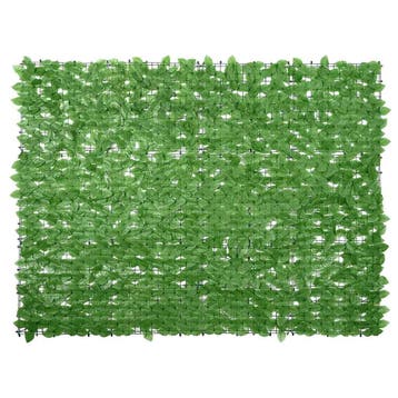 vidaXL Balkonscherm met groene bladeren 200x150 cm, Verzenden
