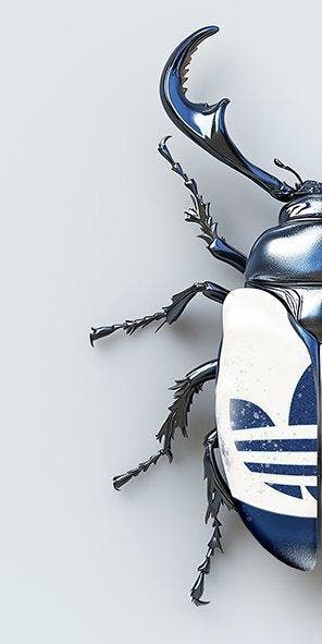 F2B - BeetleCan adidas 2I8, Antiquités & Art, Art | Objets design