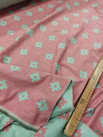 Magnifico cotone accoppiatto (Double face) vintage made in