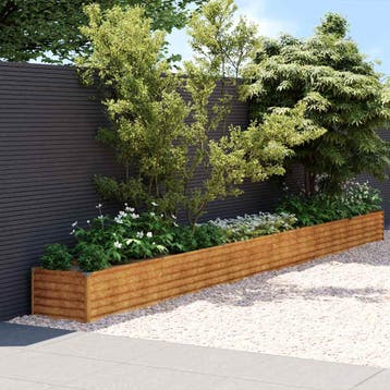 vidaXL Verhoogde tuinbak 580x50x36 cm cortenstaal, Tuin en Terras, Verzenden, Nieuw