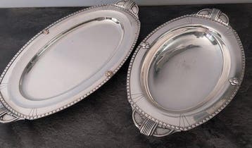 Orfèvrerie R M Roux-Marquiand - Plat (2) - Art Déco -