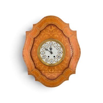 Klok Napoleon III Hout, Keramiek - 1850-1900 - Oog van de os