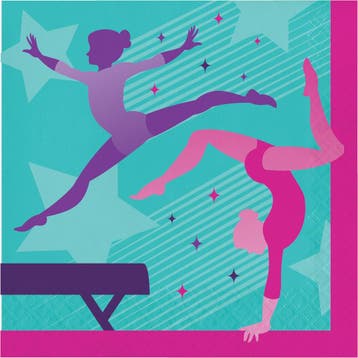 Servetten Gymnastic 16,5cm 16st, Verzenden, Nieuw