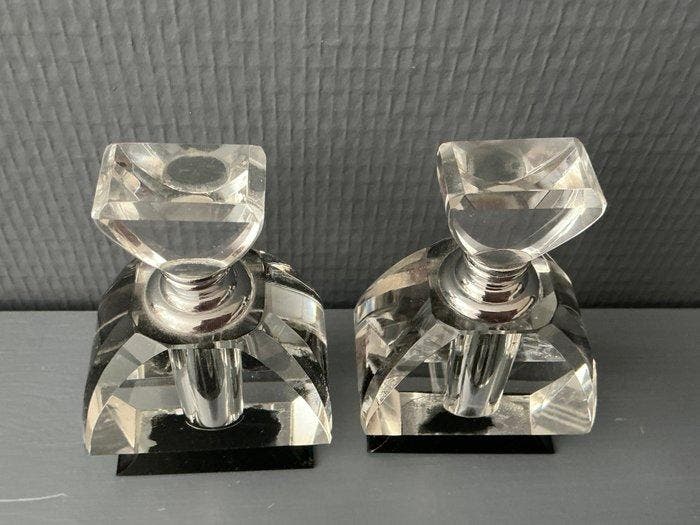 Parfumfles (2) - Kristal, Antiek en Kunst, Curiosa en Brocante