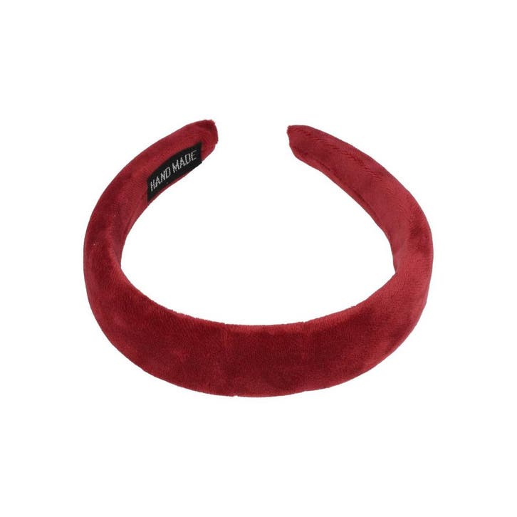 Haarband Diadeem 3cm – Zacht Gevuld – Velvet – Koraalrood, Handtassen en Accessoires, Uiterlijk | Haarverzorging