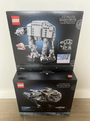 Lego Set - Star Wars - 75440 AT-AT & 75375 Millennium Falcon, Nieuw