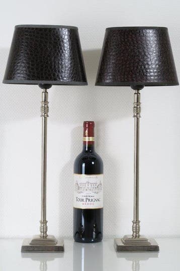 Lampe de table (2) - Paire de hautes lampes de table chic –, Nieuw