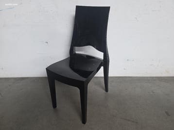 (20x) Zwart kunststoffen stapelbare stoelen met..., Nieuw in verpakking