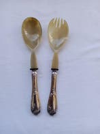 Couverts de service à salade (2) - Argent 800 - 1990-2000 -