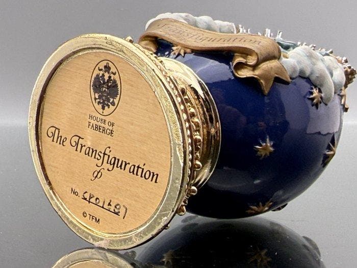 Fabergé ei - Transfiguratie - House of Faberge 24 Karat Gold, Antiquités & Art, Curiosités & Brocante
