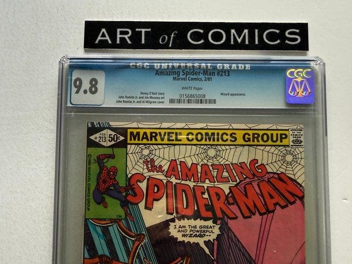 The Amazing Spider-Man #213 - CGC 9.8 - Wizard, Llyra, Boeken, Strips | Comics