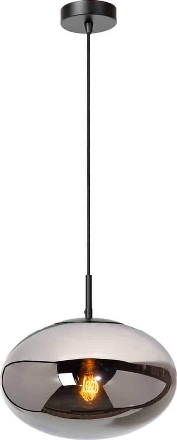 Lucide ELEGANCE Hanglamp Ø 30 cm - 1xE27 - Fumé, Verzenden, Zo goed als nieuw