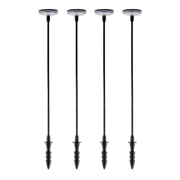 Buitenverlichting zonne-energie 4x Sunflower Solar Tuinlamp, Tuin en Terras, Buitenverlichting, Verzenden