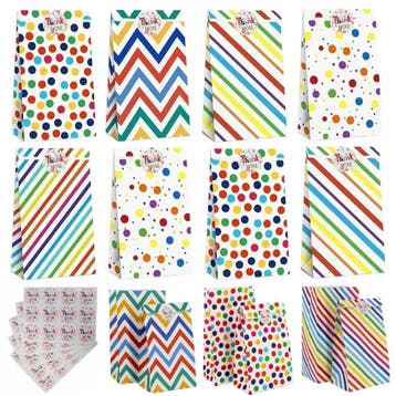 Fako Bijoux - 50 Gekleurde Uitdeelzakjes Party Mix Met, Verzenden