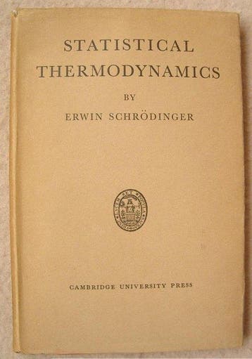 Erwin Schrödinger - Statistical Thermodynamics - 1948