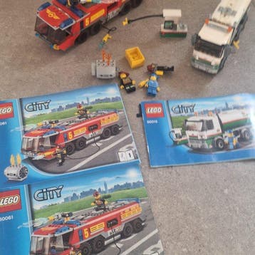 Lego Set - 60061 ,60016 - City - LEGO City Airport Fire, Nieuw