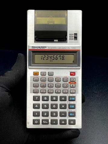 Sharp EL-550 Scientific Printing Calculator - Vintage -, Nieuw