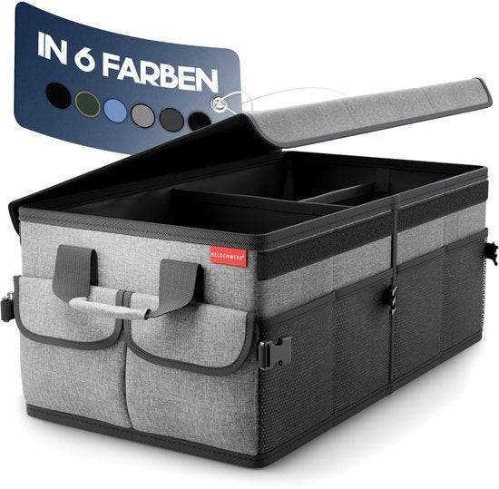 2dekans | HELDENWERK Premium kofferbak organizer met deksel,, Auto diversen, Auto-accessoires, Ophalen of Verzenden