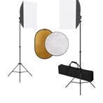 vidaXL Fotostudioset met softboxlampen en reflector, Verzenden