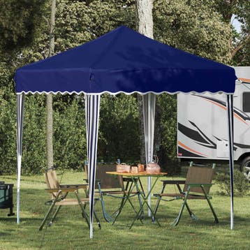 vidaXL Pop-up Feesttent 195 x 195 x 245 cm Blauw Oxford Stof, Verzenden