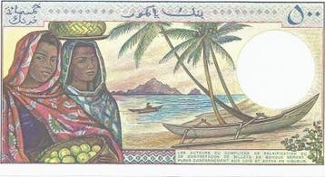 Comores Komoren Pick 10 a 500 Francs 1986 Unc, Verzenden, België